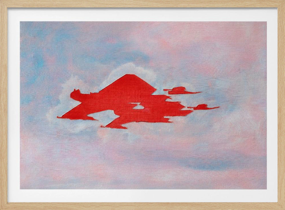 UAP Rot, bewölkter Himmel | Poster