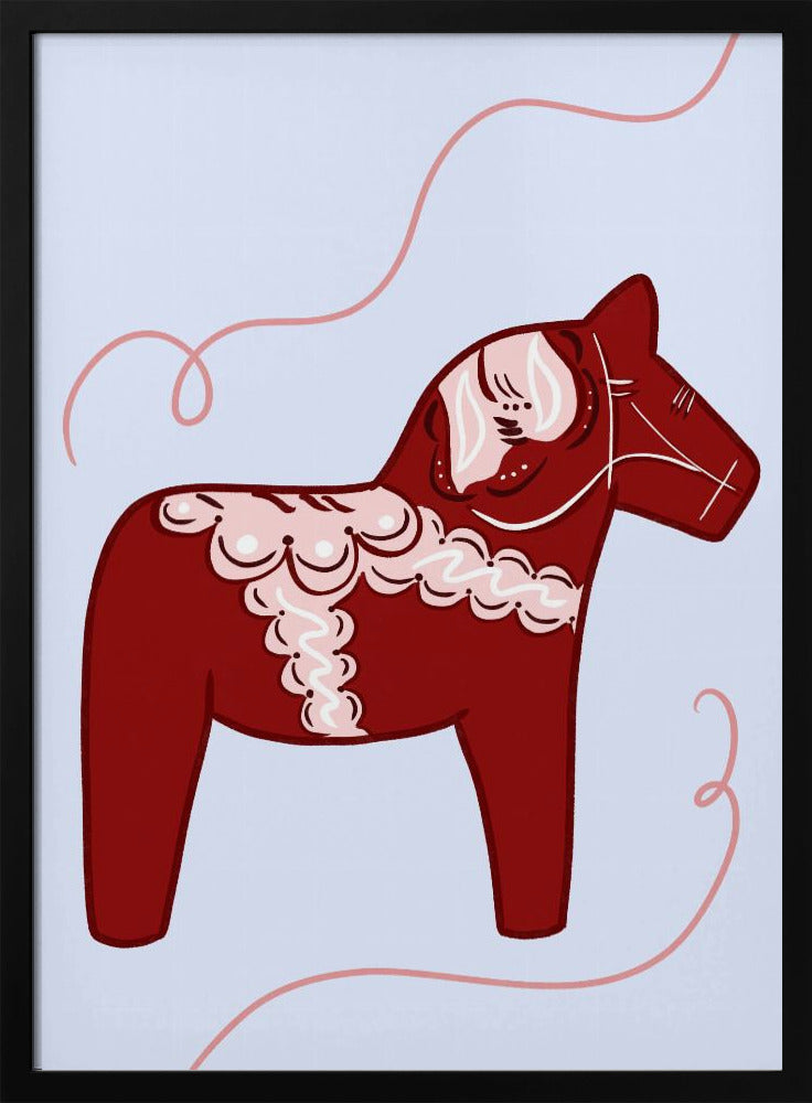 Rotes Pferd, Whimsy Poster