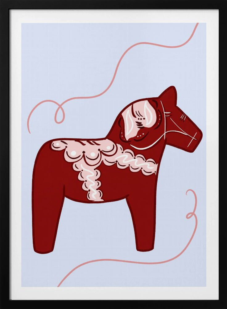 Rotes Pferd, Whimsy Poster