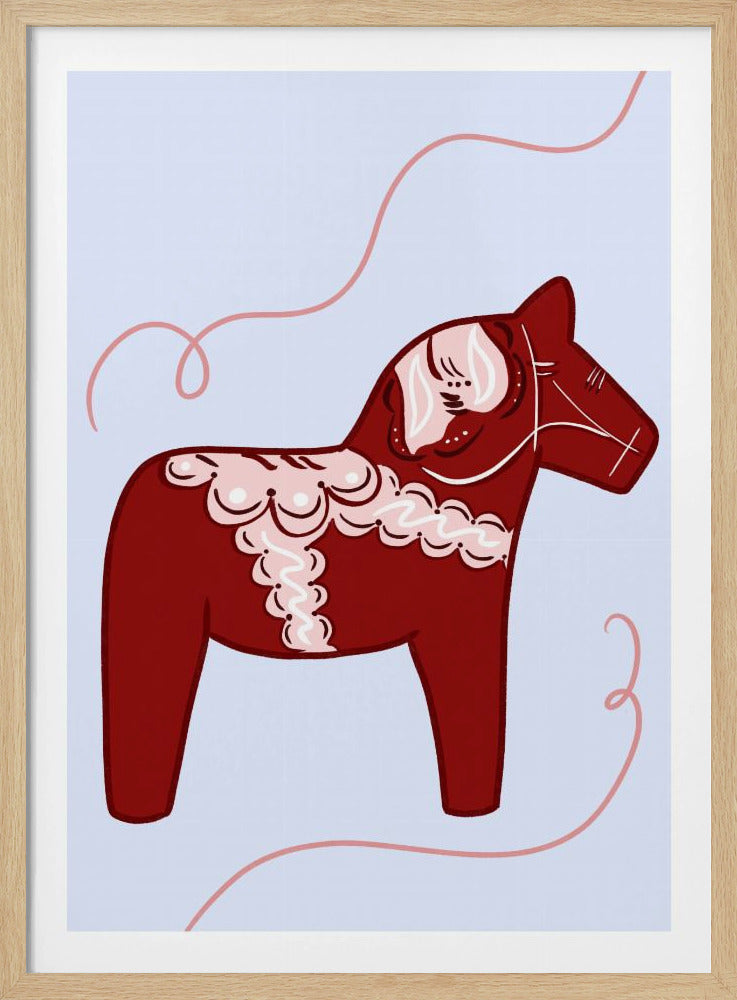 Rotes Pferd, Whimsy Poster