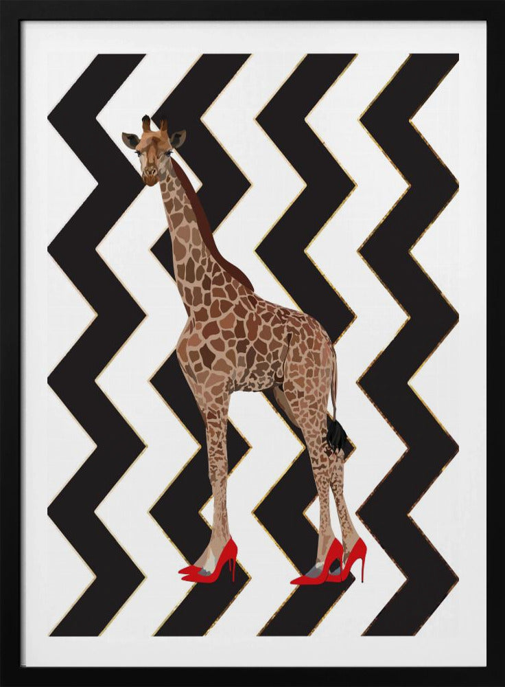 Giraffe Heels Zickzack | Poster