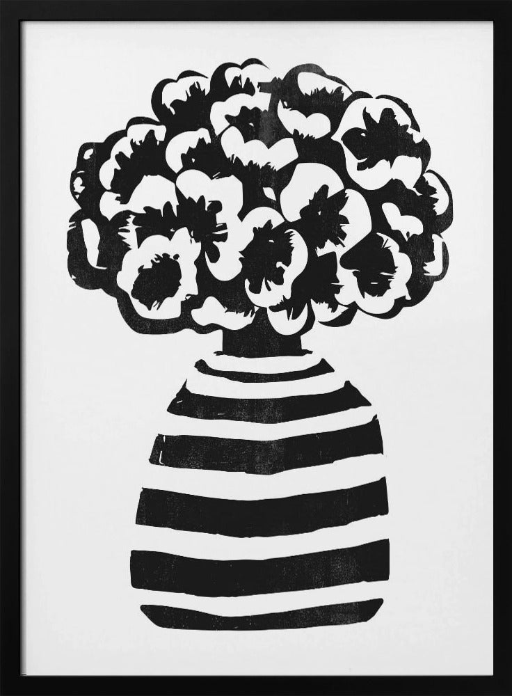 Vase gestreift | Poster