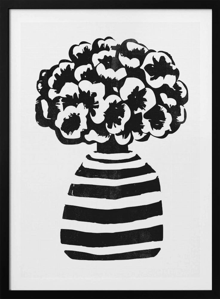 Vase gestreift | Poster
