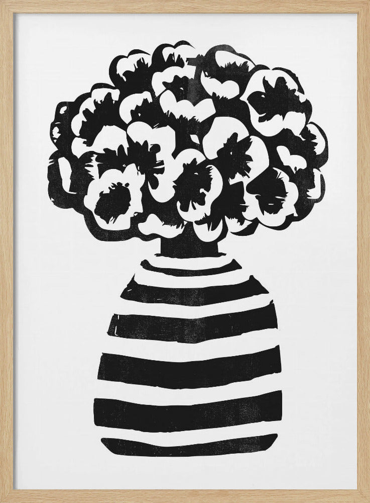 Vase gestreift | Poster