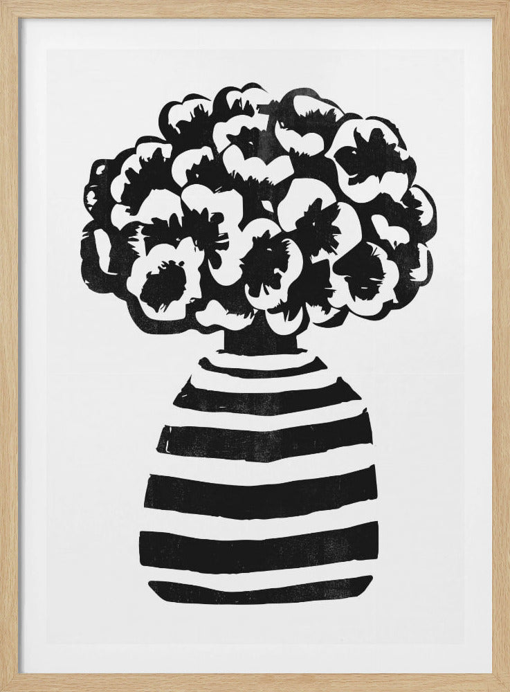 Vase gestreift | Poster