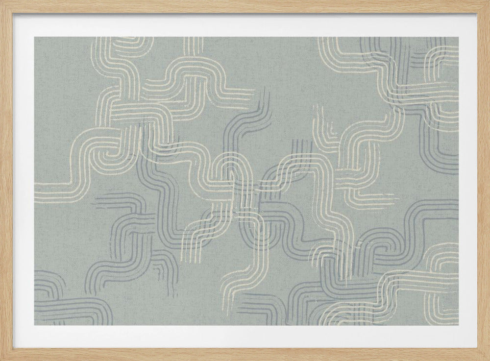 beruhigende Essentials Spuren Betonblau | Poster