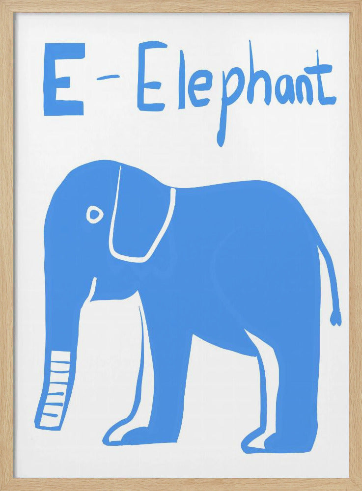 Großer blauer Elefant | Poster