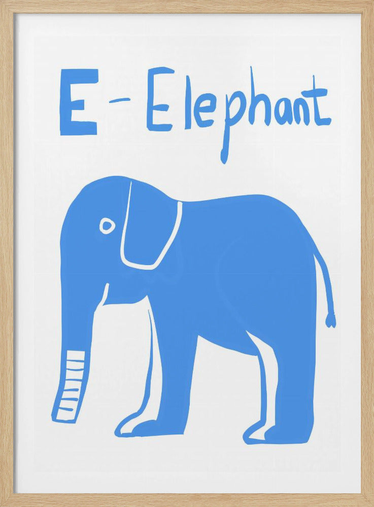 Großer blauer Elefant | Poster