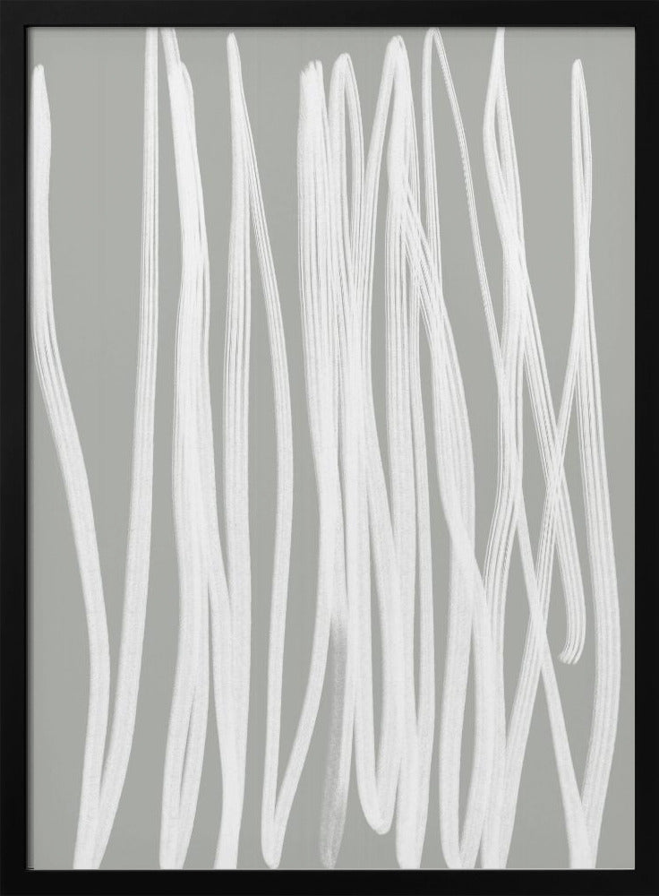Weiße lineare Striche | Poster