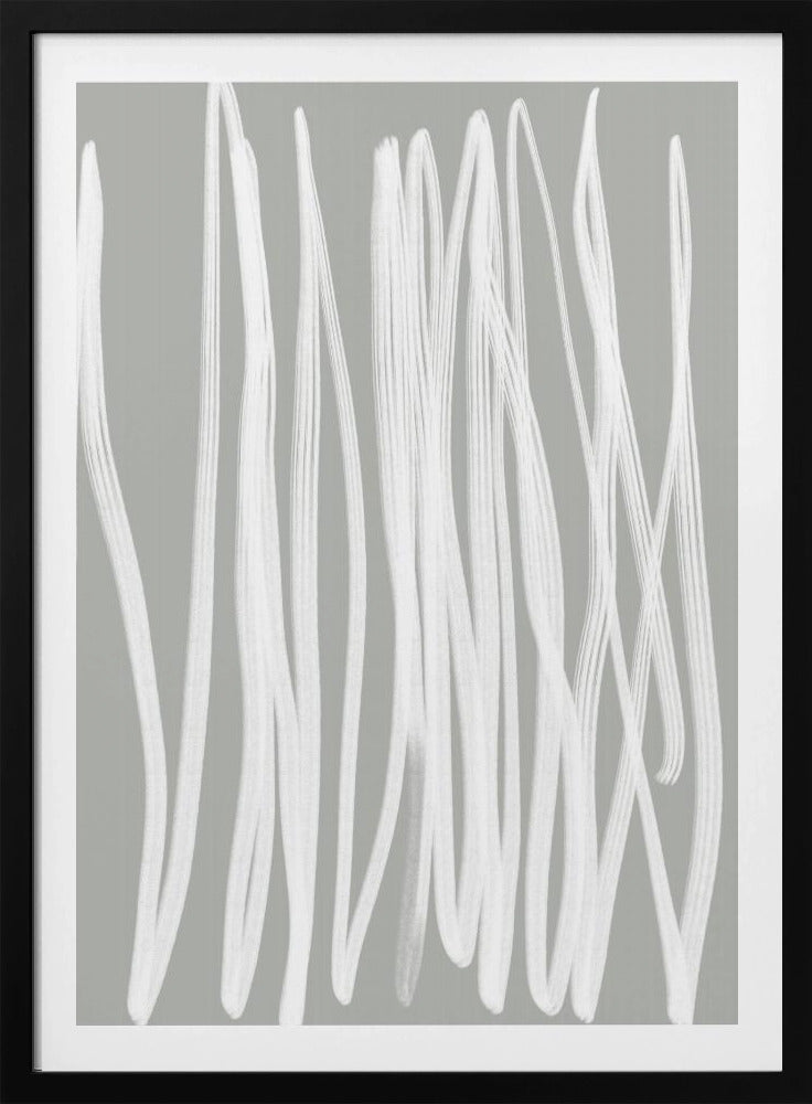 Weiße lineare Striche | Poster