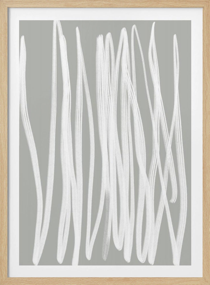 Weiße lineare Striche | Poster