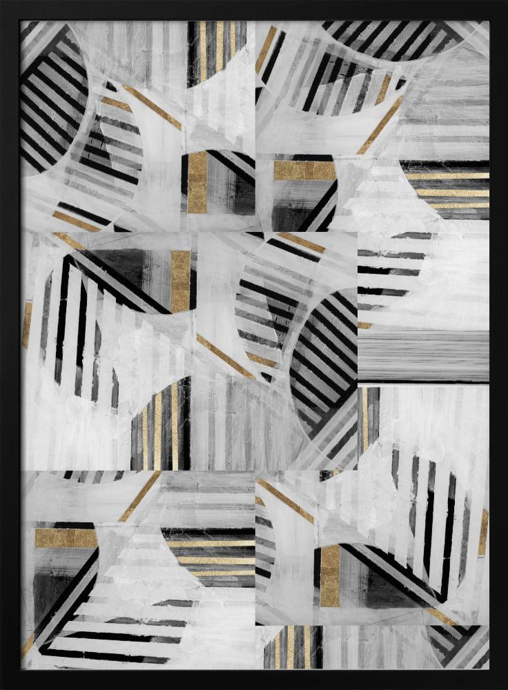 Abstract Back White Gold1 | Poster
