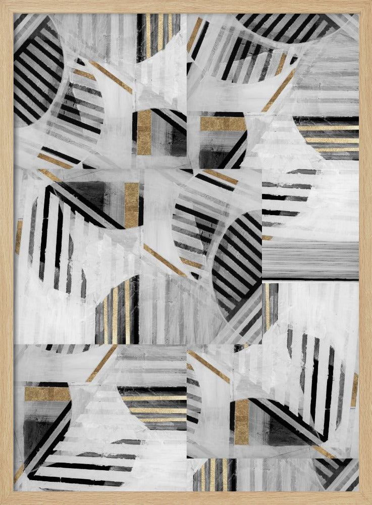 Abstract Back White Gold1 | Poster