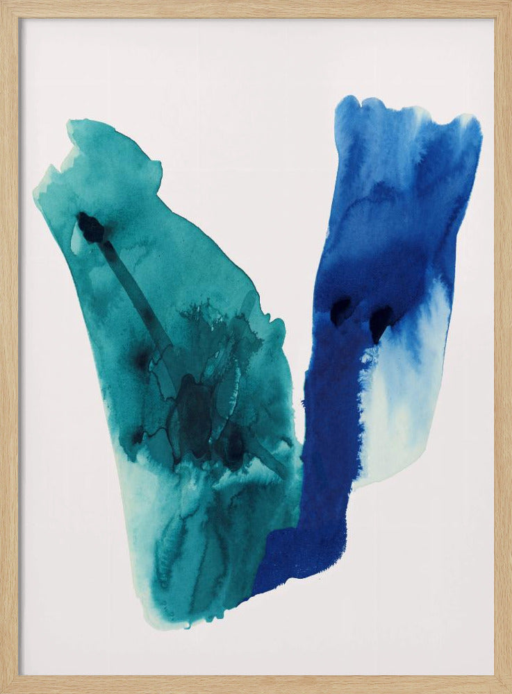 Abstract Watercolour Washes Shapes 2 | Poster