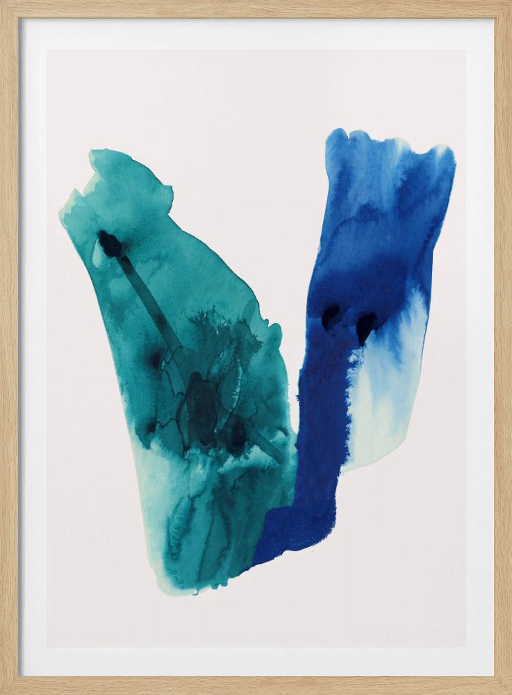 Abstract Watercolour Washes Shapes 2 | Poster