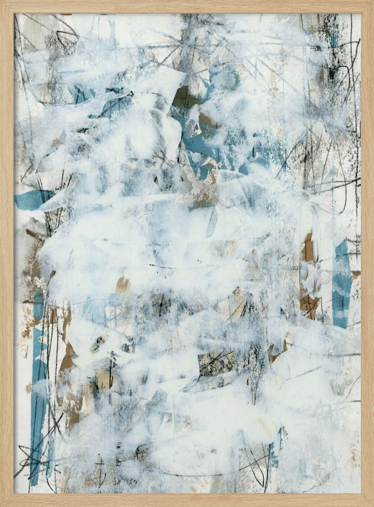 Abstract White Mist 1 | Poster