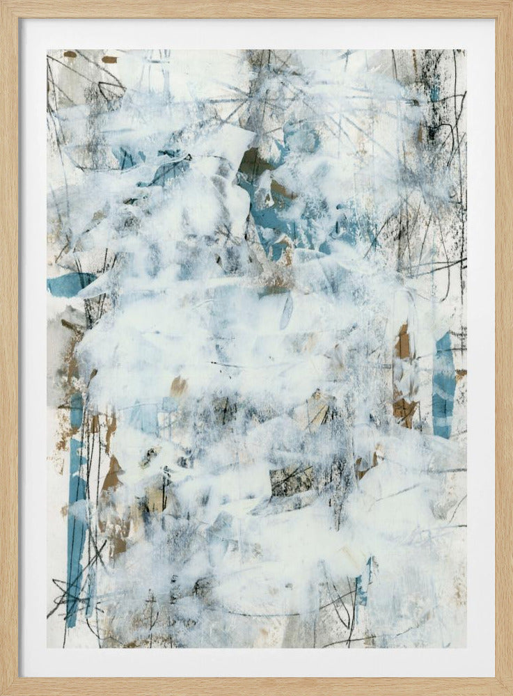 Abstract White Mist 1 | Poster