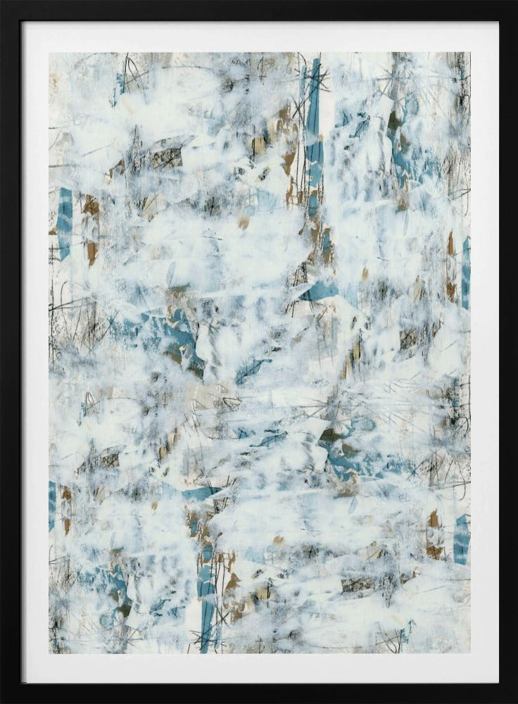 Abstract White Mist 3 | Poster