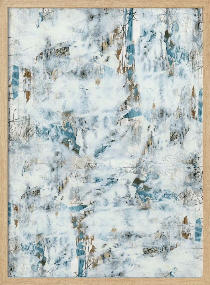 Abstract White Mist 3 | Poster