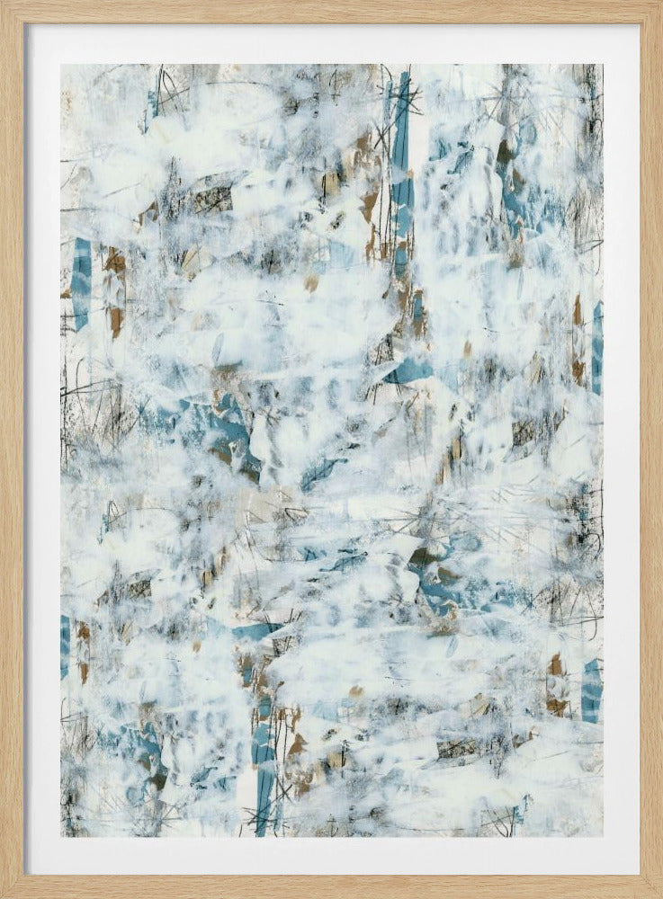 Abstract White Mist 3 | Poster