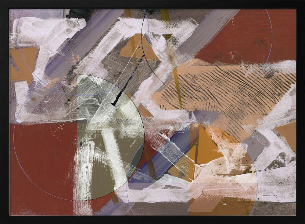 Abstrakte Kreise und Texturen 1 | Poster