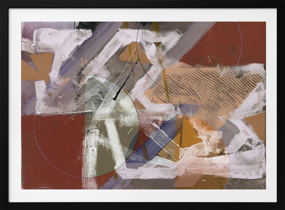 Abstrakte Kreise und Texturen 1 | Poster