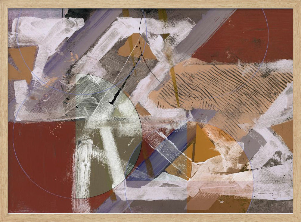 Abstrakte Kreise und Texturen 1 | Poster