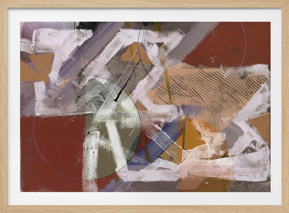 Abstrakte Kreise und Texturen 1 | Poster