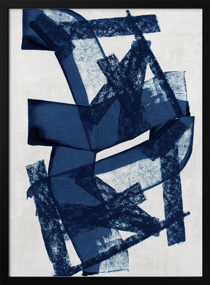 Abstract Blue Structure 2 | Poster