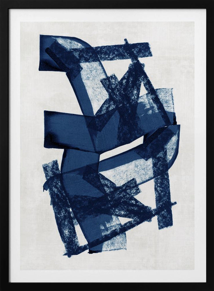 Abstract Blue Structure 2 | Poster
