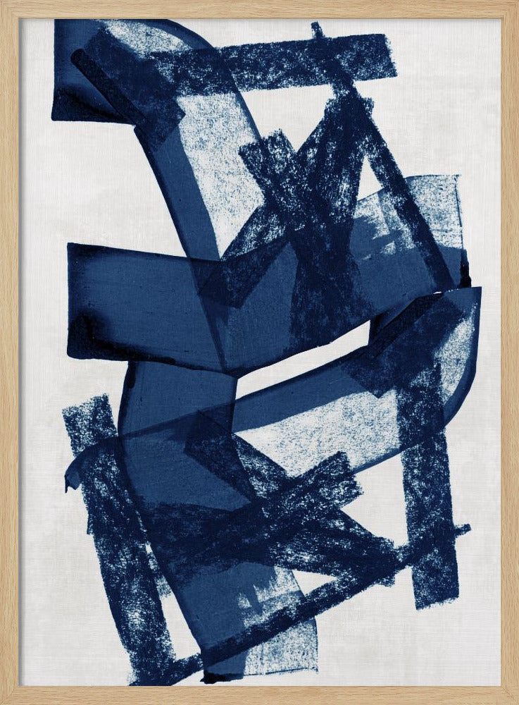 Abstract Blue Structure 2 | Poster