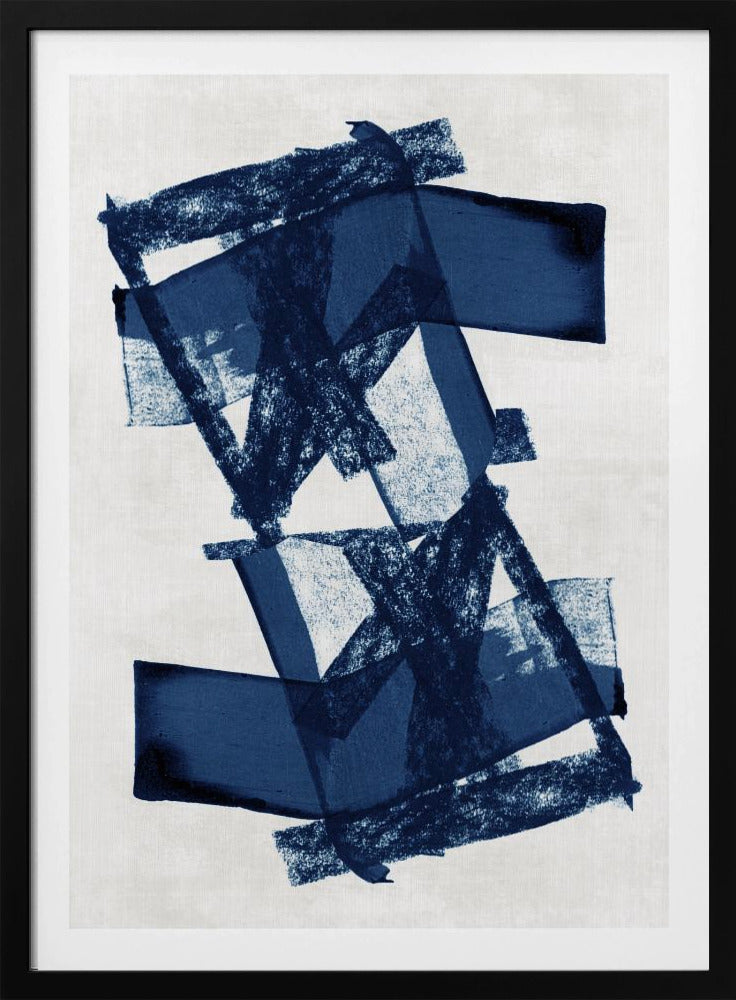 Abstract Blue Structure 3 | Poster