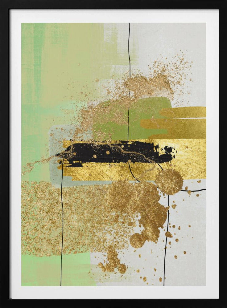 Flüssiges Grün 1 | Poster