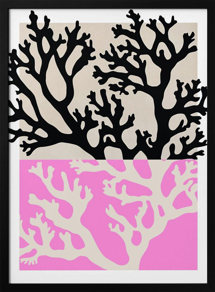 Doppelte Korallensilhouetten | Poster