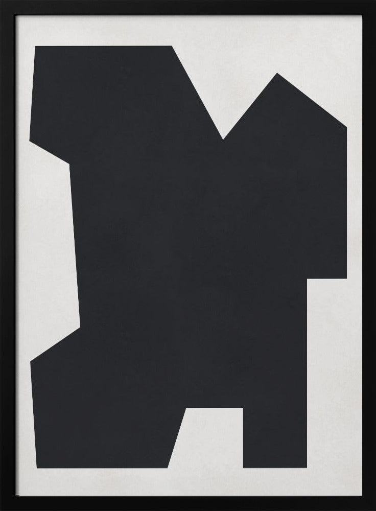 Schwarz-Weiß-Geometrie 6 | Poster