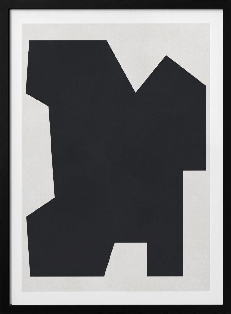 Schwarz-Weiß-Geometrie 6 | Poster