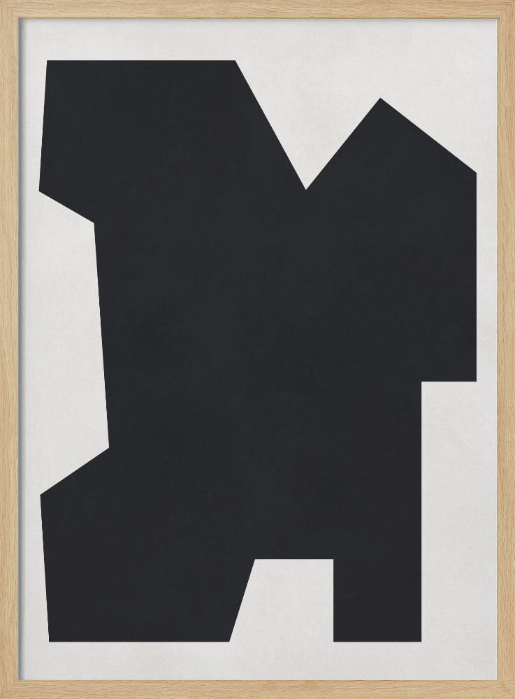 Schwarz-Weiß-Geometrie 6 | Poster