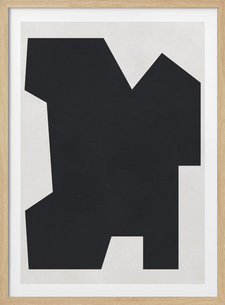 Schwarz-Weiß-Geometrie 6 | Poster
