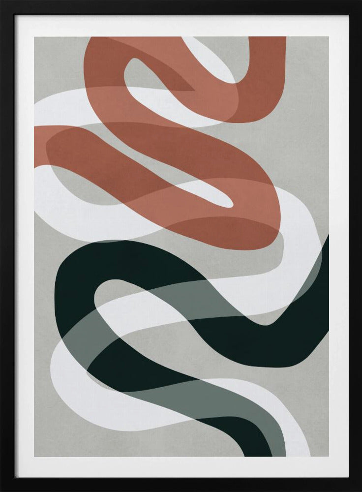 Expressionistische Kurven 1 | Poster