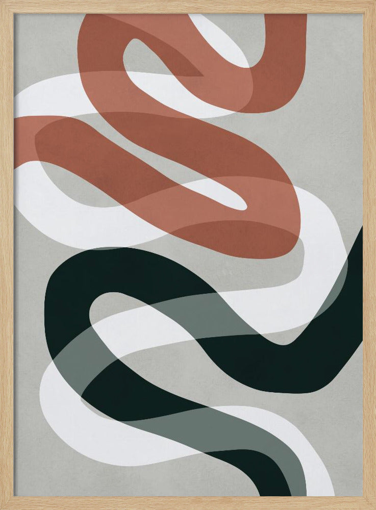 Expressionistische Kurven 1 | Poster