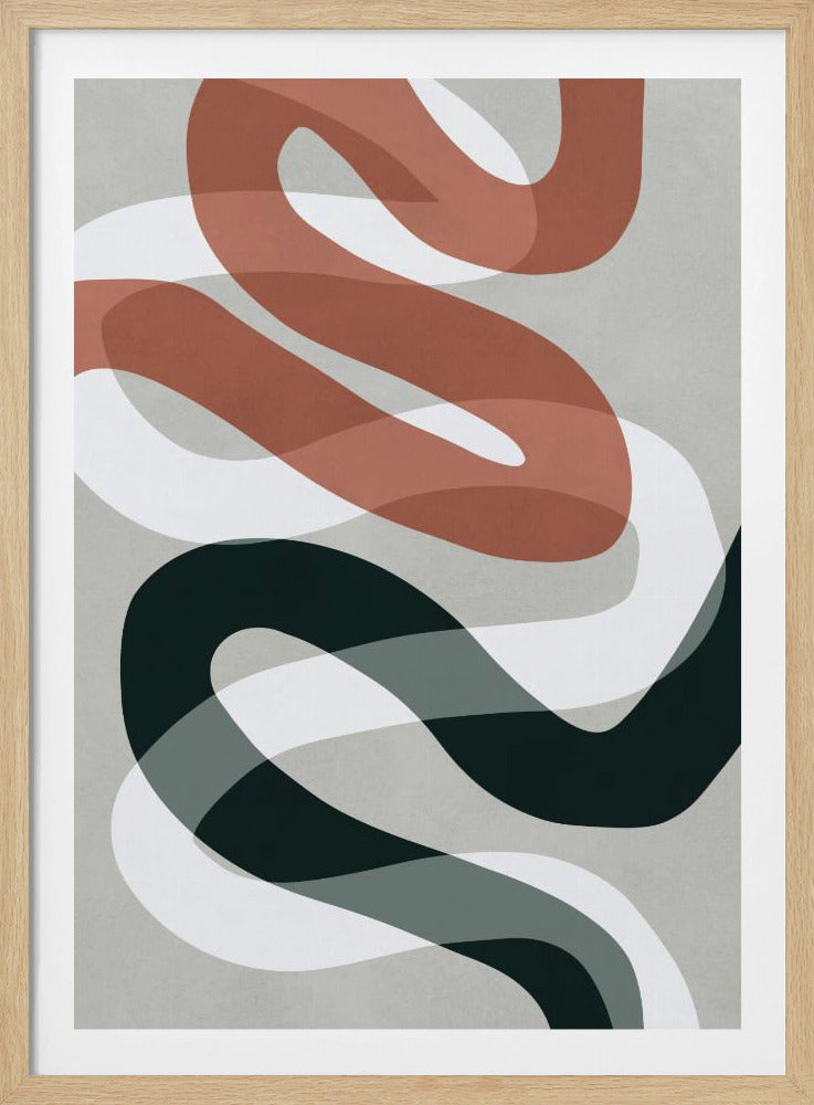 Expressionistische Kurven 1 | Poster