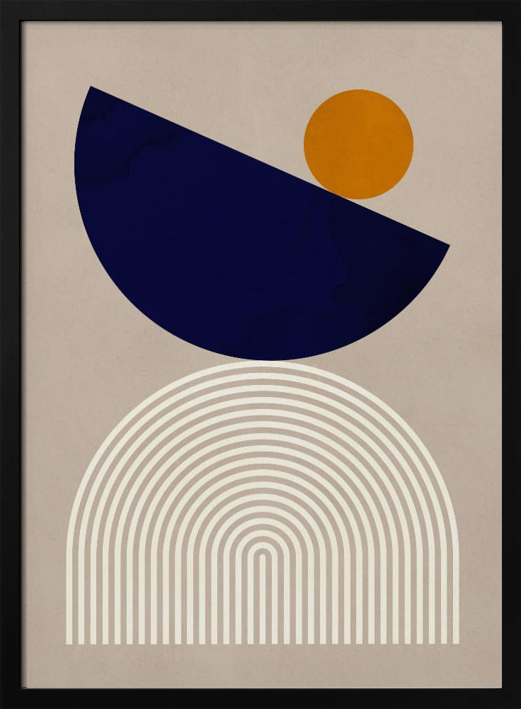 Linien und Halbkreise 2 | Poster