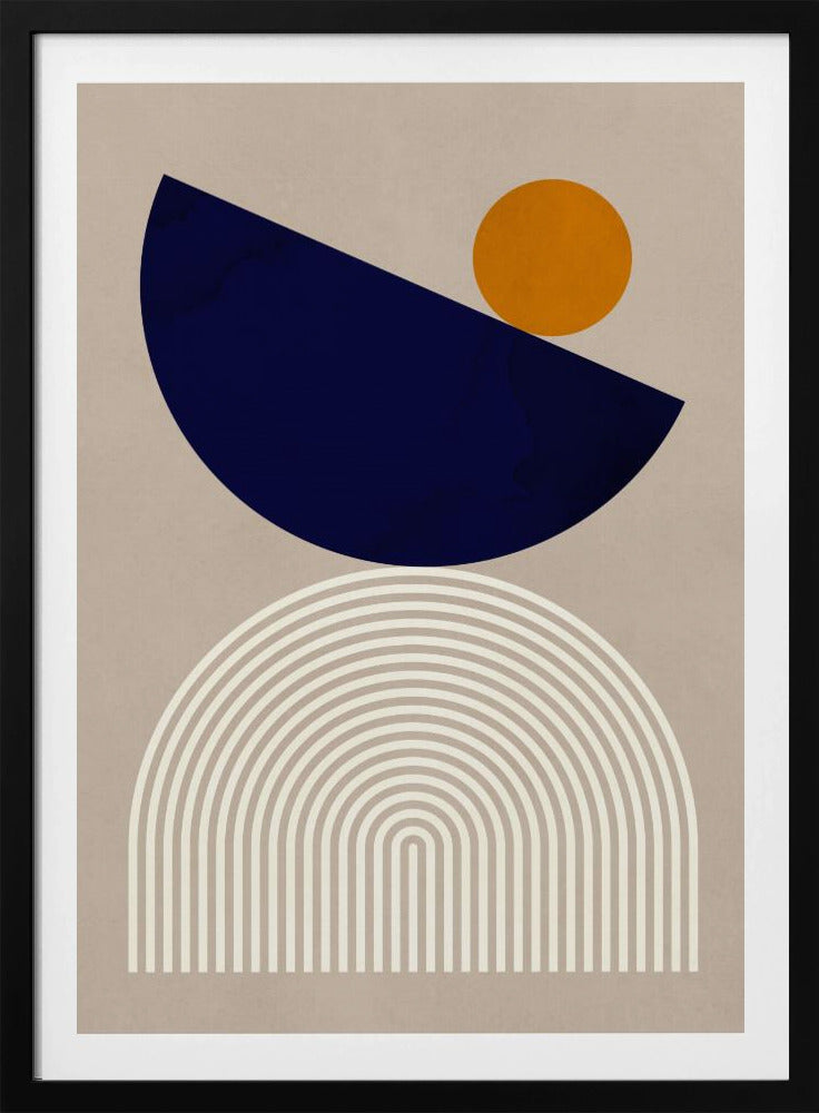 Linien und Halbkreise 2 | Poster