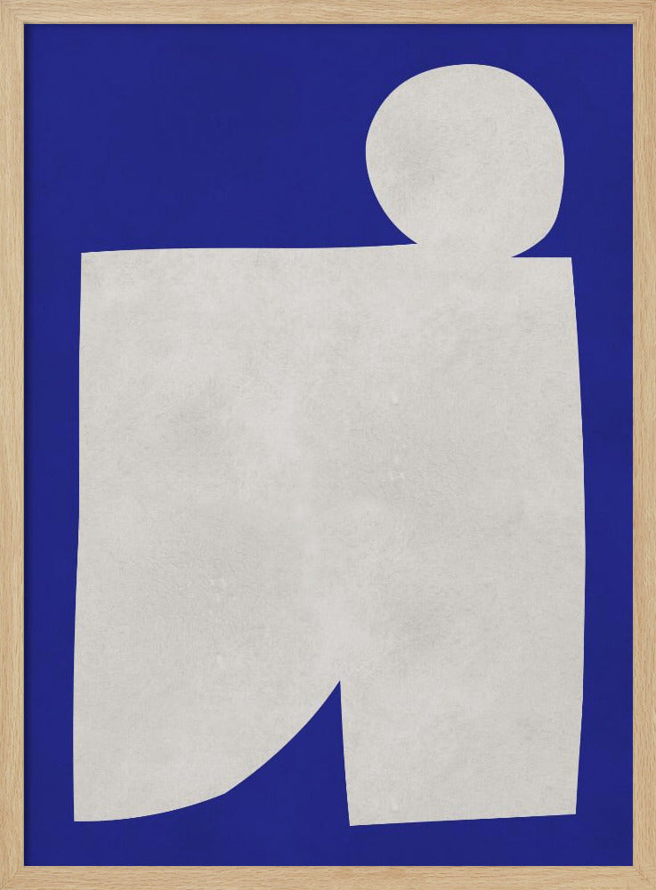 Blau-weiße Kunst 2 | Poster