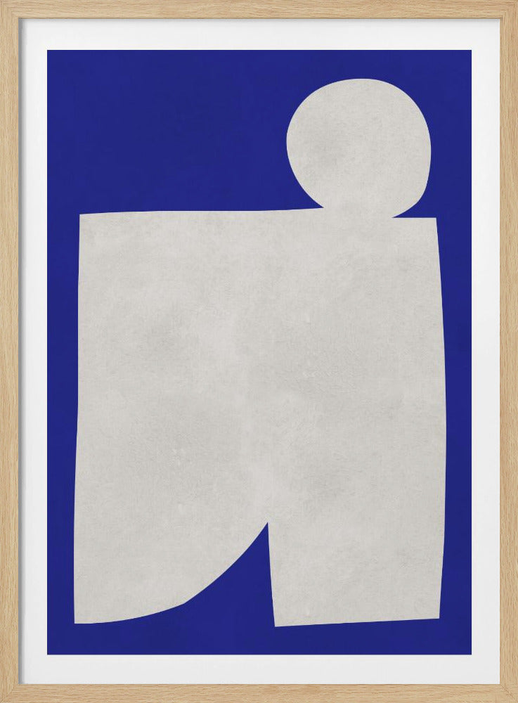 Blau-weiße Kunst 2 | Poster