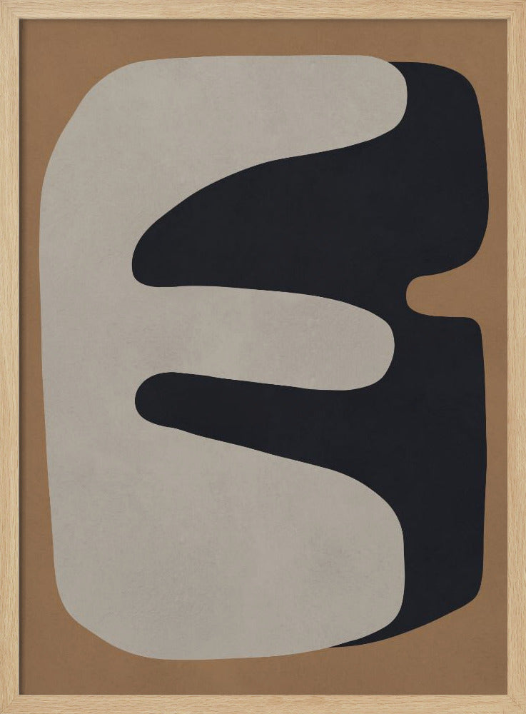 Braune und schwarze Kunst 3 | Poster