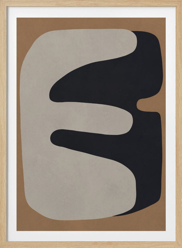 Braune und schwarze Kunst 3 | Poster