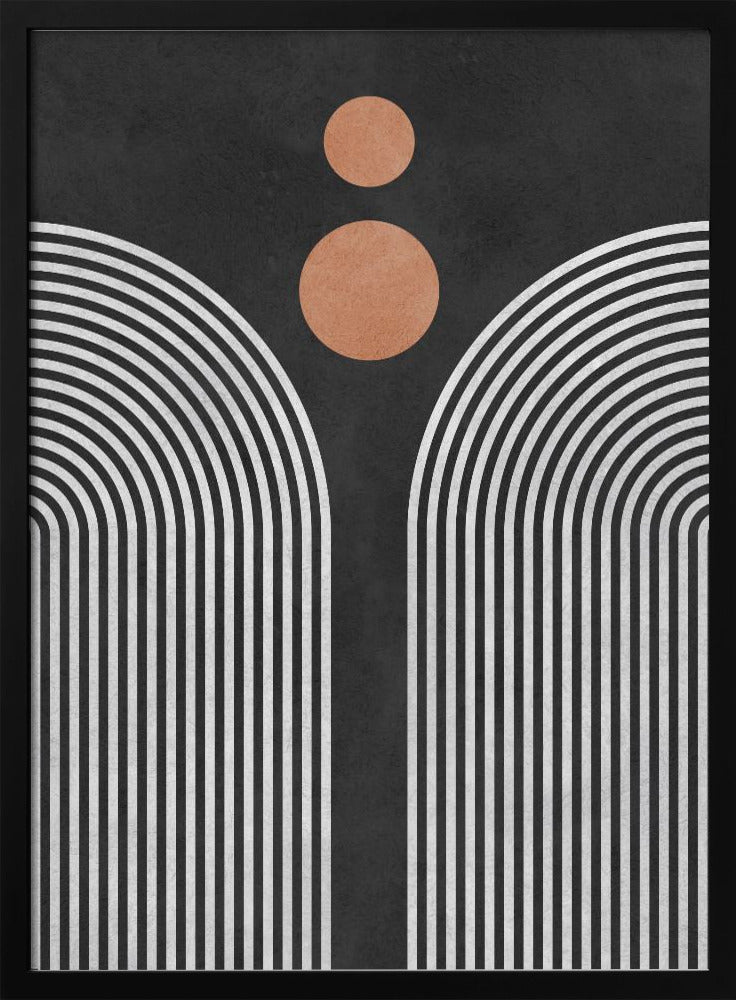 Kreise auf schwarzem Hintergrund 3 | Poster