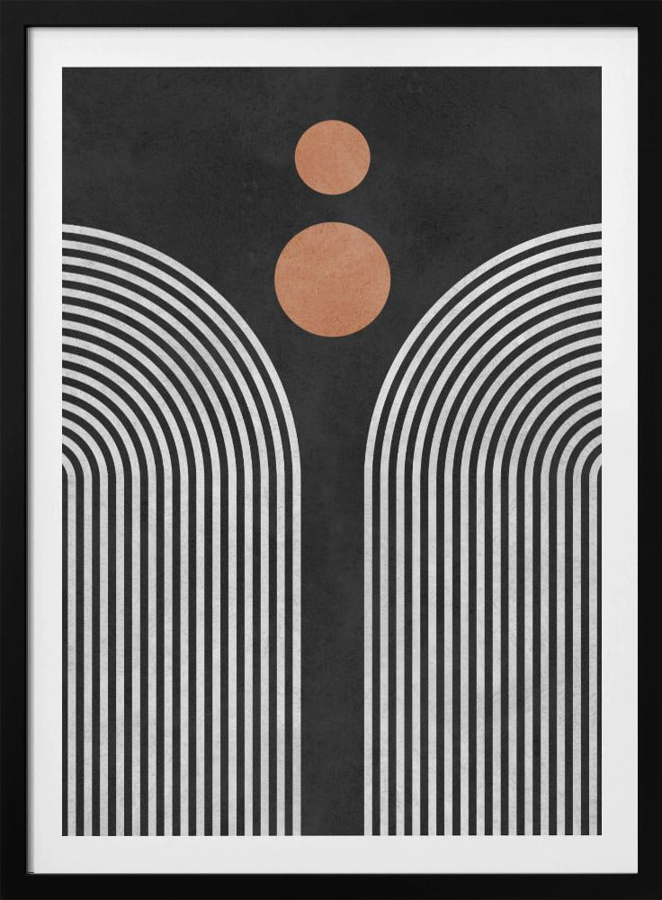 Kreise auf schwarzem Hintergrund 3 | Poster