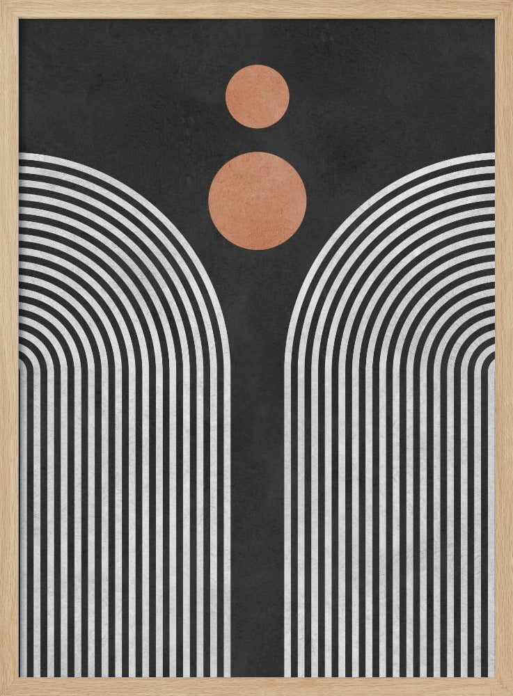 Kreise auf schwarzem Hintergrund 3 | Poster